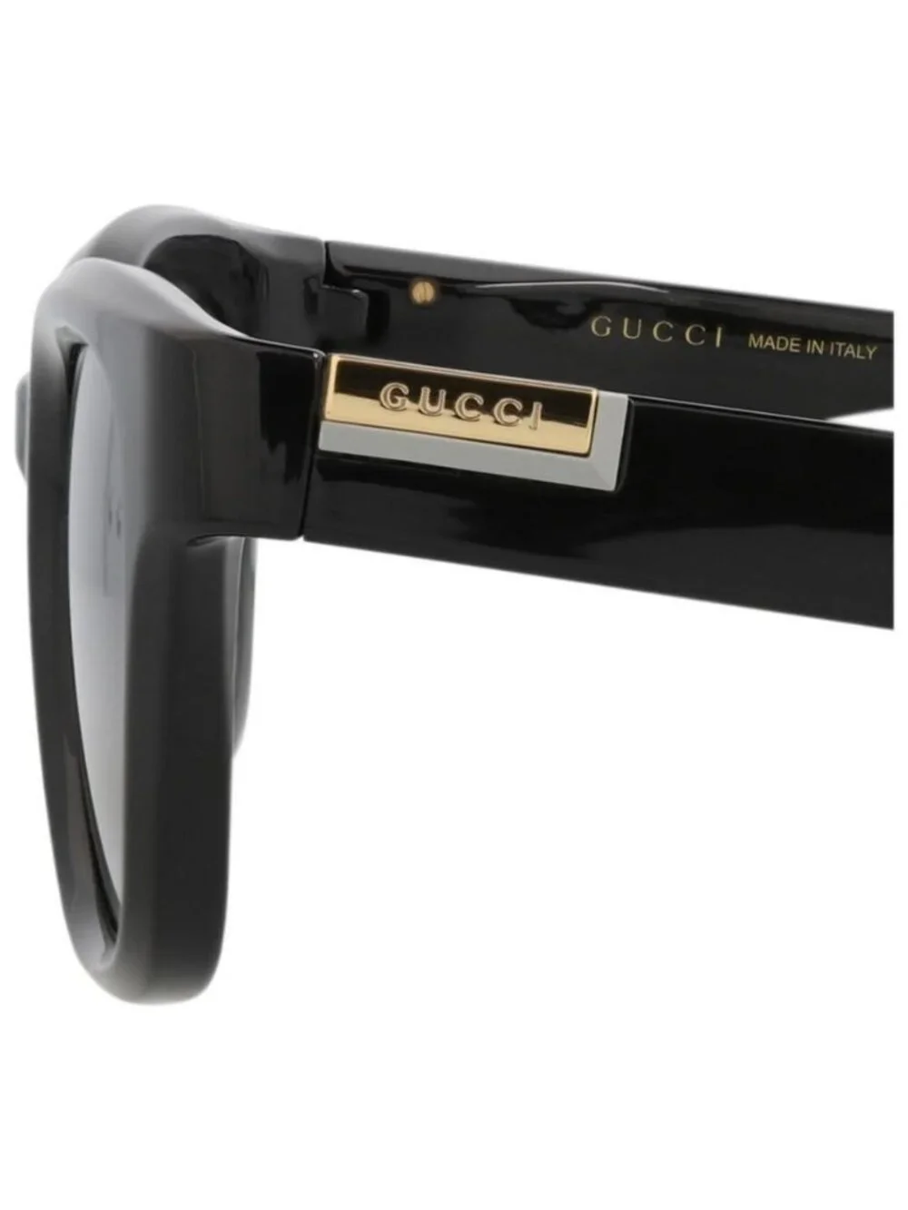New Gucci Mens Square/Rectangle Black Black Grey Fashion Designer Sunglasses